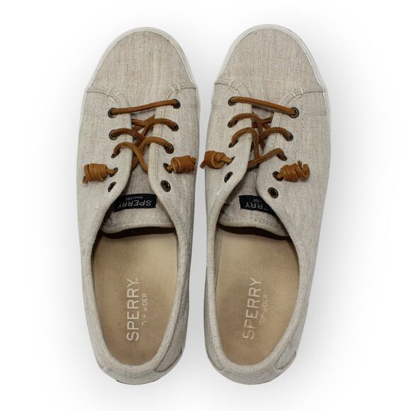 Sperry Seacoast Linen Sneaker Women 12 STS99355 - Picture 4 of 12